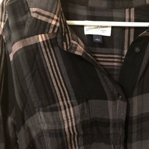 Plaid Shirt Dress Midi